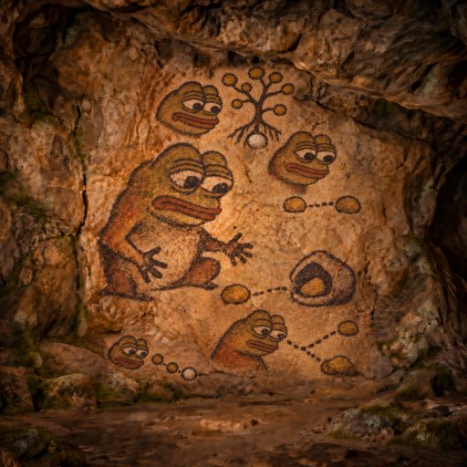 Pepe links an older code stone to a later stone he can recognize.